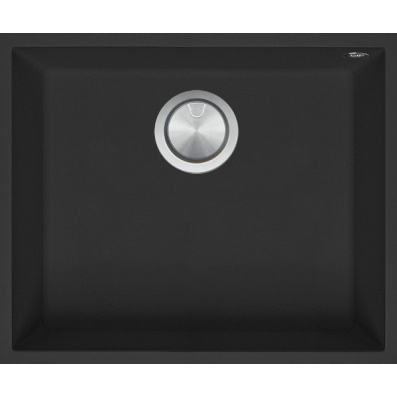  Barazza Évier à encastrer à une cuve SOUL 1QSO61NS b_granite finition noire 50x40 cm
