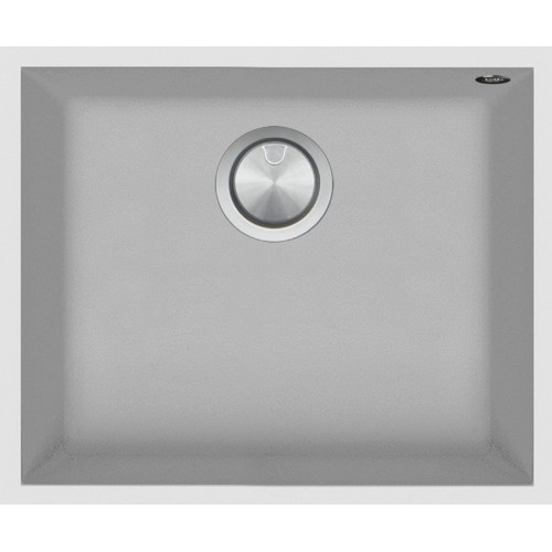 Barazza Évier à encastrer à une cuve SOUL 1QSO61BS b_granite finition blanche 50x40 cm