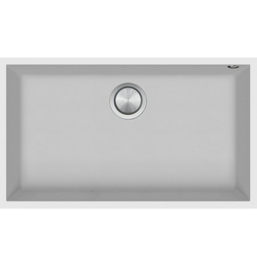 Barazza Évier à encastrer à une cuve SOUL 1QSO81BS finition blanc b_granite 72,5x40,5cm