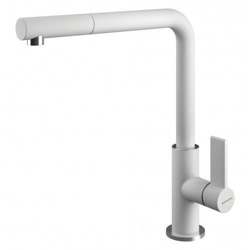 Barazza Miscelatore monocomando con doccia estraibile SOUL DOCCIA 1RUBSODB finitura bianco - PROMOZIONE ATTIVA FINO AL 10/09