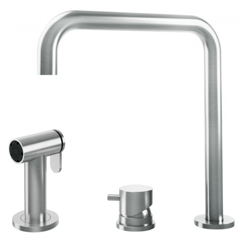 Barazza Miscelatore con comando remoto e doccino estraibile KIT TOP 1RUBMRKT finitura inox AISI 316 satinato - PROMOZIONE ATTIVA FINO AL 10/09