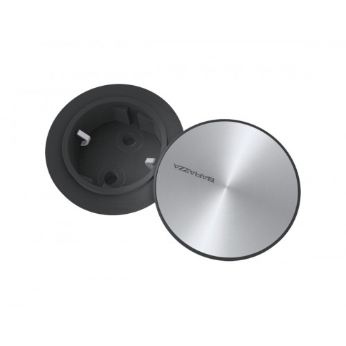 Support de prise encastré Barazza Smart 1PSS avec prise schuko Ø5,9 cm