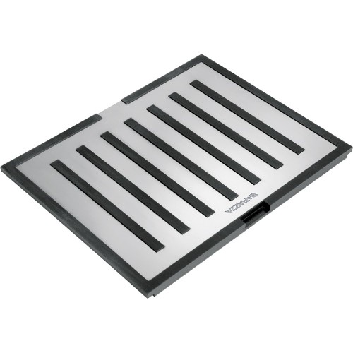 Barazza Planche à découper polyvalente B_FREE 1TBF finition acier inoxydable et HPL noir 33x41 cm