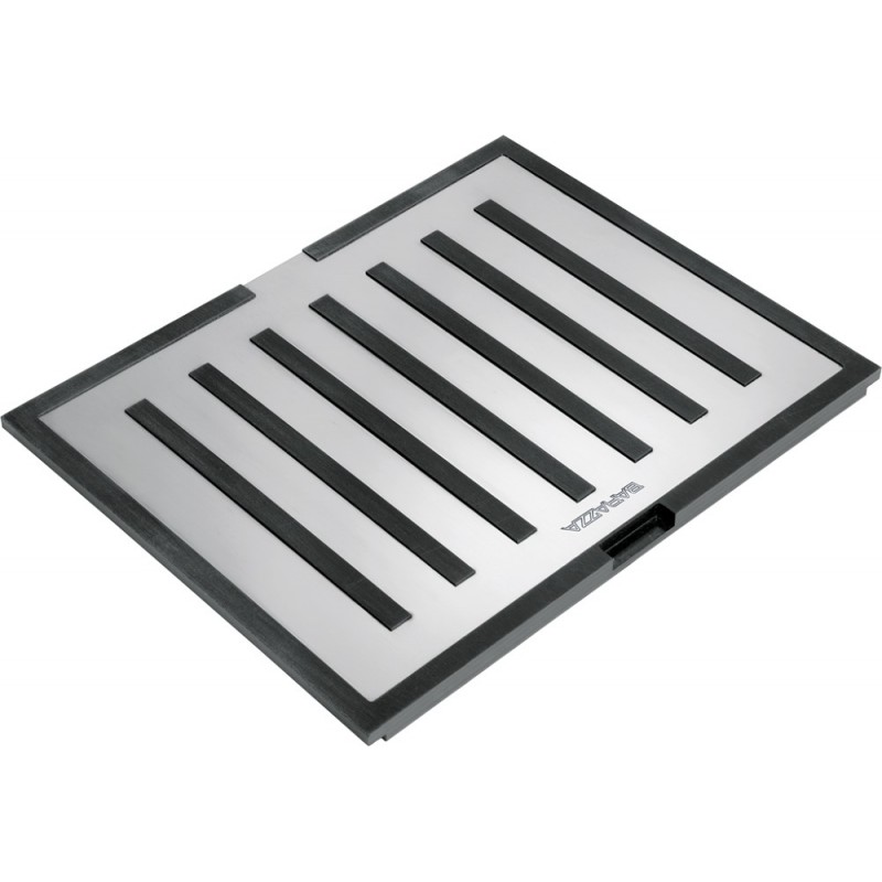  PRONTA CONSEGNA - Barazza Tagliere multiuso B_FREE 1TBF finitura inox e HPL nero da 33x41 cm