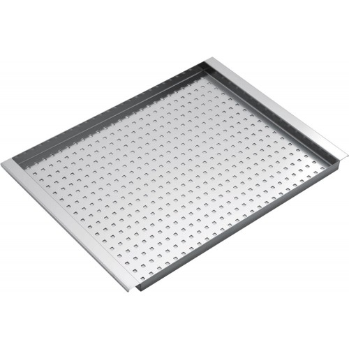 PRONTA CONSEGNA - Barazza Coprivasca forato 1CIVQ finitura inox da 25x43 cm