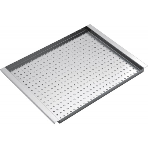 Barazza Perforated basin cover 1CIVQ stainless steel finish 25x43 cm