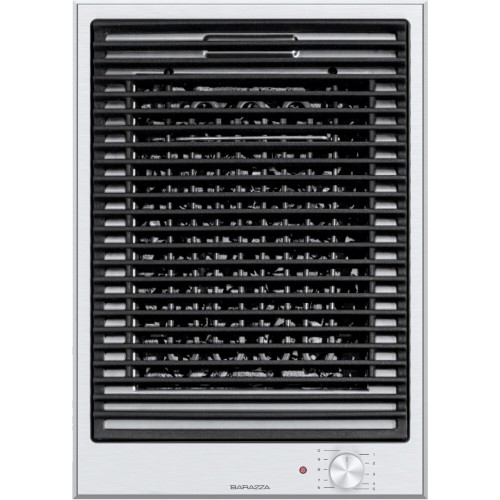 Plaque de gril Barazza Domino THALAS 1PTIBQ acier inoxydable satiné AISI 316 37 cm