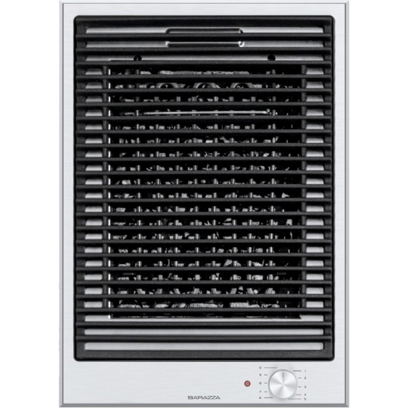  Plaque de gril Barazza Domino THALAS 1PTIBQ acier inoxydable satiné AISI 316 37 cm