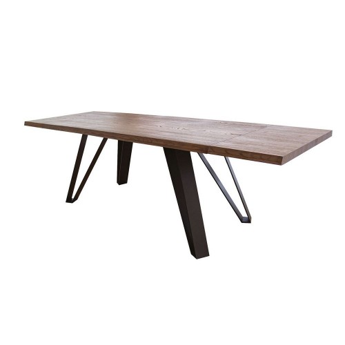 TableBello Fixed table Olso with metal frame and wooden top 180x90 cm - With 2 optional extensions