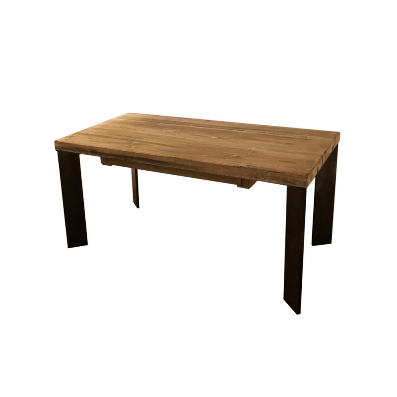  TableBello Fixed Madison table with metal frame and wooden top 160x90 cm - With 2 optional extensions