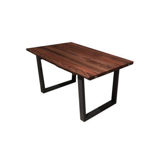 TableBello Fixed table Nervi with metal frame and wooden top 140x90 cm - With 2 optional extensions