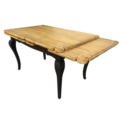TableBello Milano Cobra extendable table with wooden frame and wooden top 160x90 cm - With 2 extensions