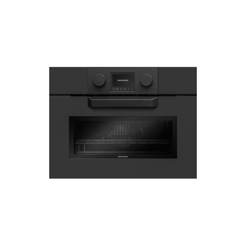 Barazza ICON EXCLUSIVE 1FEVEMCN four combiné micro-ondes compact encastrable 60 cm finition inox noir mat
