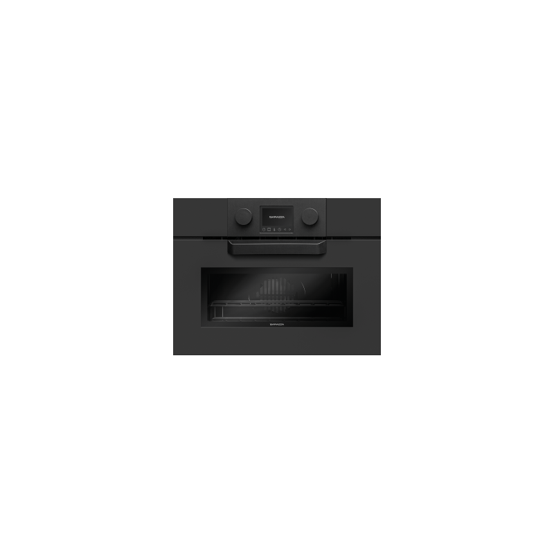  Barazza ICON EXCLUSIVE 1FEVEMCN four combiné micro-ondes compact encastrable 60 cm finition inox noir mat