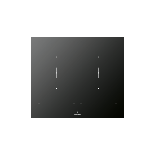 Table de cuisson à induction Barazza CITY 1PIDC60N en vitrocéramique noire 58 cm