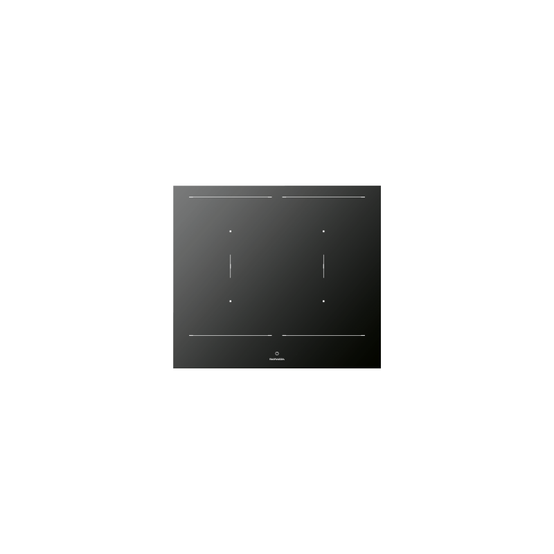  Barazza Placa de inducción CITY 1PIDC60N de vitrocerámica negra 58 cm
