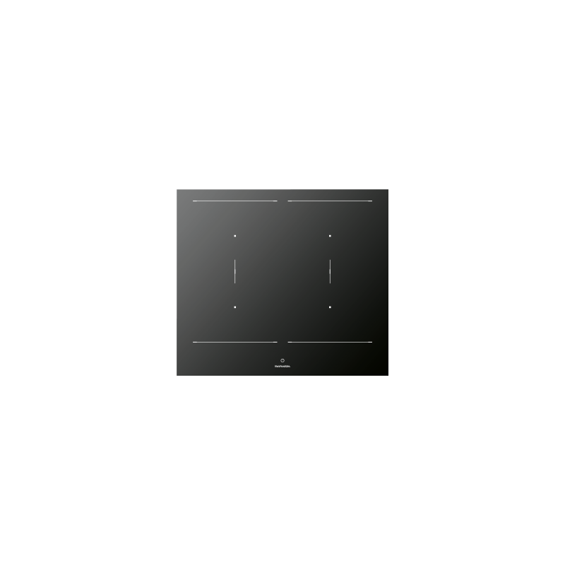  Table de cuisson à induction Barazza CITY 1PIDC60N en vitrocéramique noire 58 cm