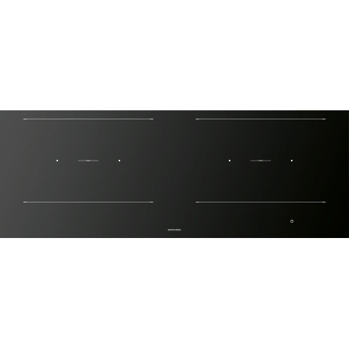 Table de cuisson à induction Barazza CITY 1PIDC120N en vitrocéramique noire de 110 cm