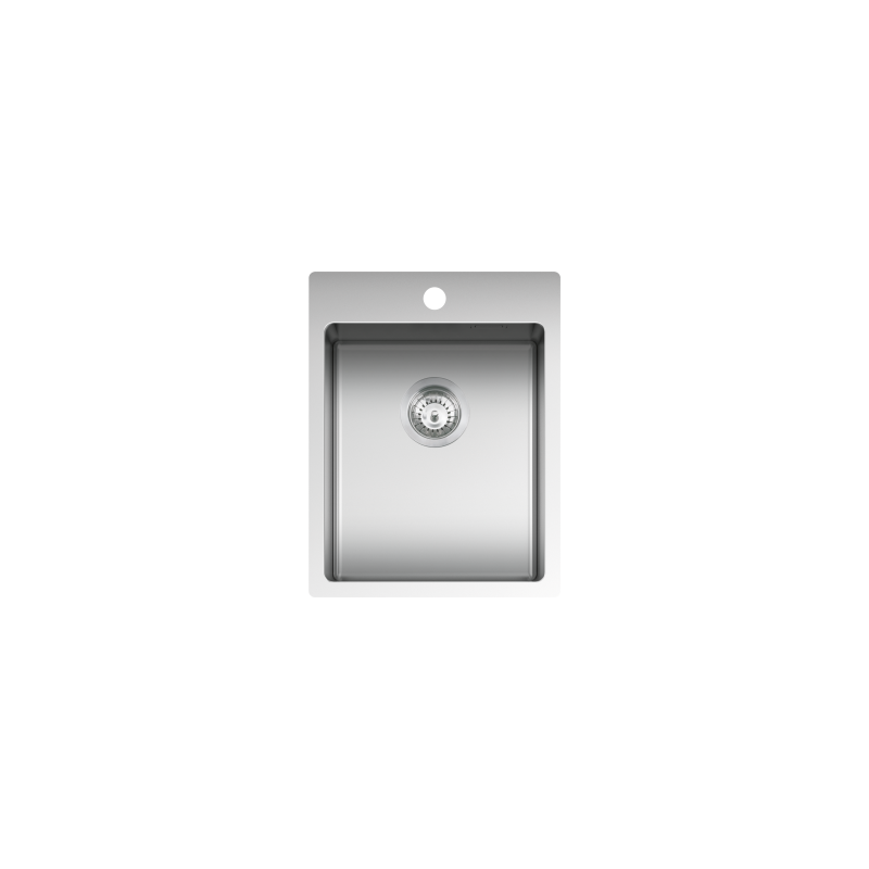  Barazza Fregadero de una cubeta B_SMART 1LBS41 acabado acero inoxidable satinado 39x50,5 cm