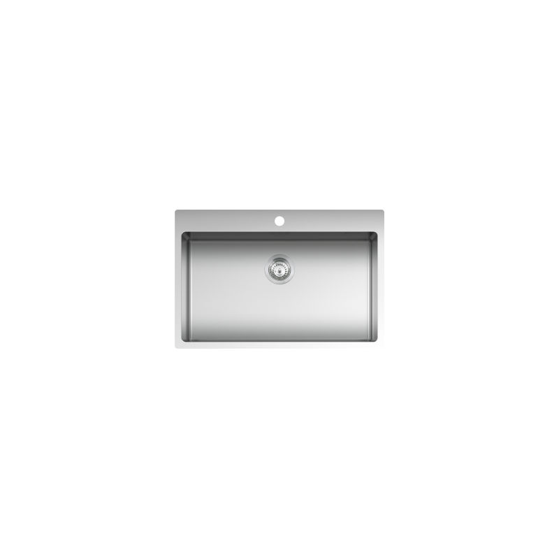  PRONTA CONSEGNA - Barazza Lavello una vasca B_SMART 1LBS81 finitura inox satinato da 76x50.5 cm