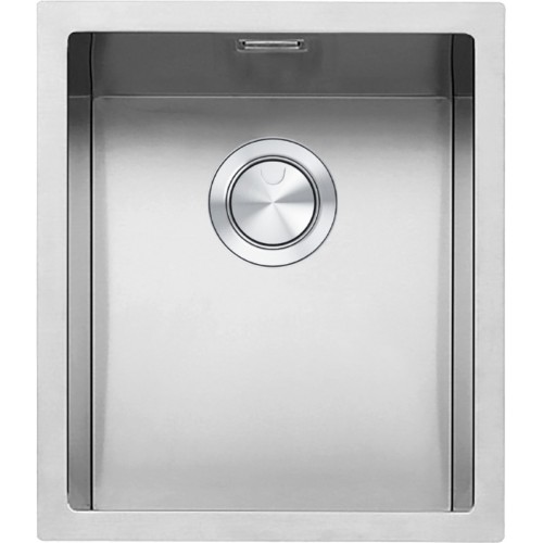 Barazza Lavello una vasca R12 1QR34I finitura inox satinato da 39.5x45.5 cm