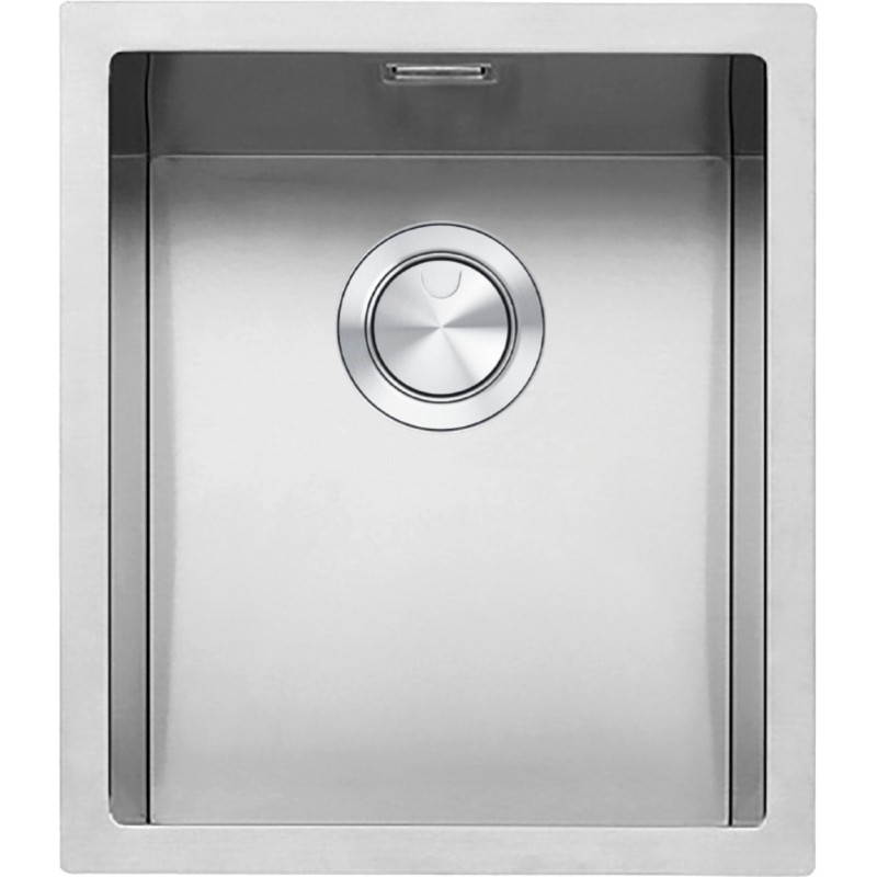  Barazza Lavello una vasca R12 1QR34I finitura inox satinato da 39.5x45.5 cm