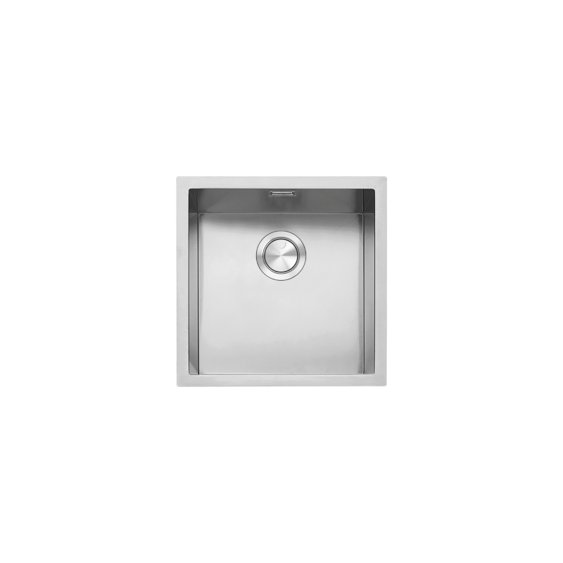  Barazza Évier simple bac R12 1QR40I 45,5x45,5 cm finition inox satiné