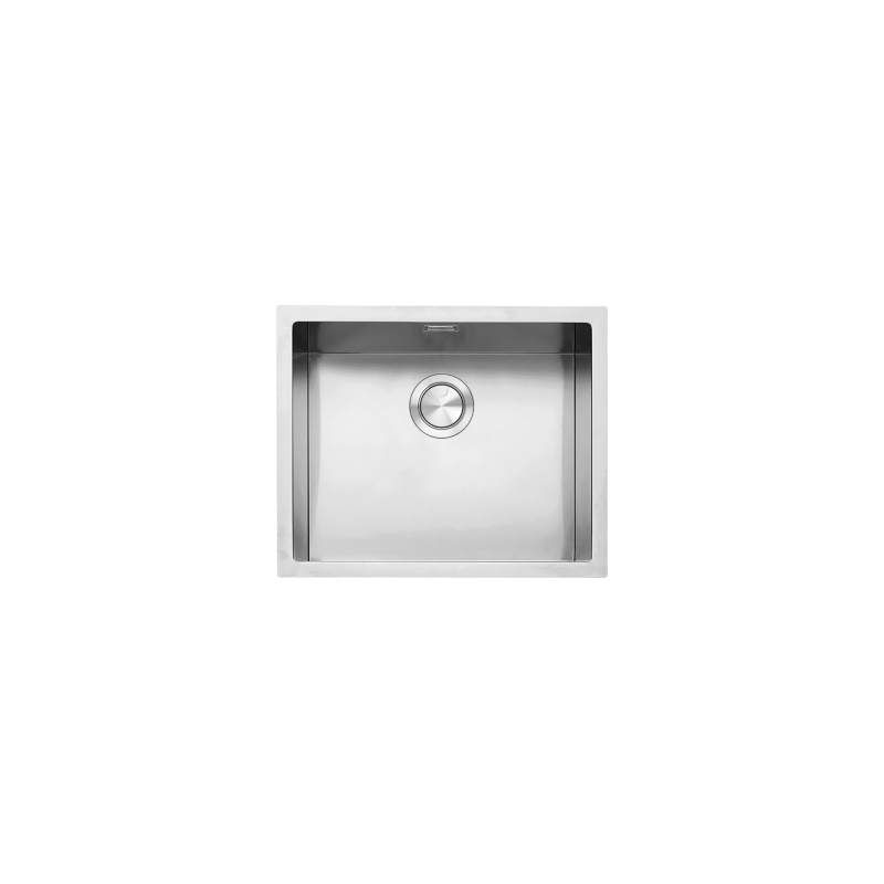  Barazza Lavello una vasca R12 1QR50I finitura inox satinato da 55.5x45.5 cm