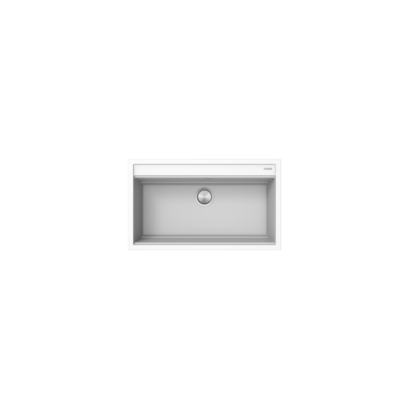  Barazza Évier simple CITY 1LCY91B blanc finition b_granite 86x51 cm