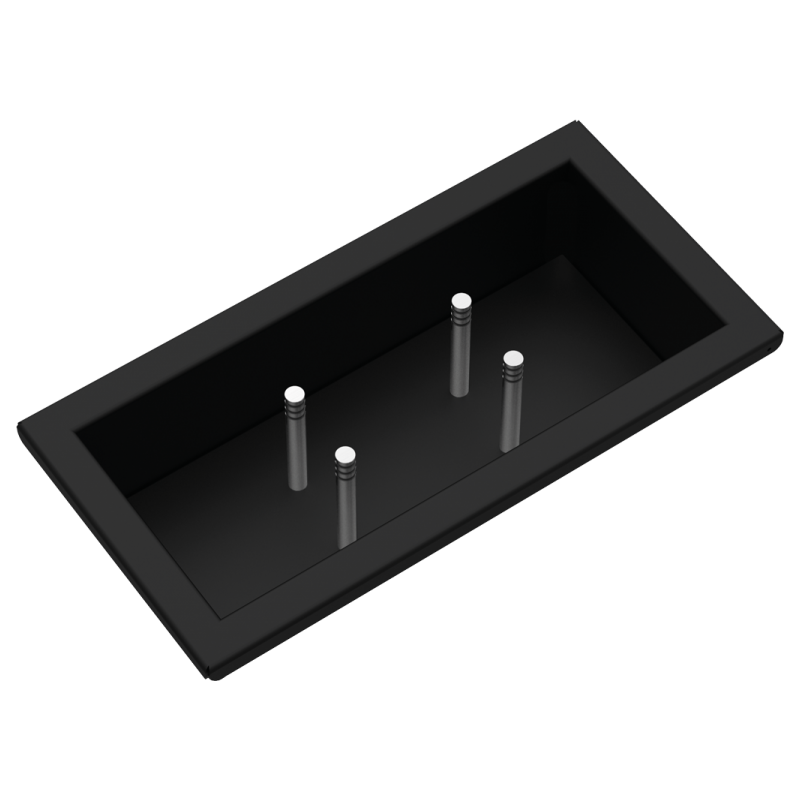  Barazza Égouttoir à vaisselle 1CSPN finition inox noir mat et fenix 27,2 cm