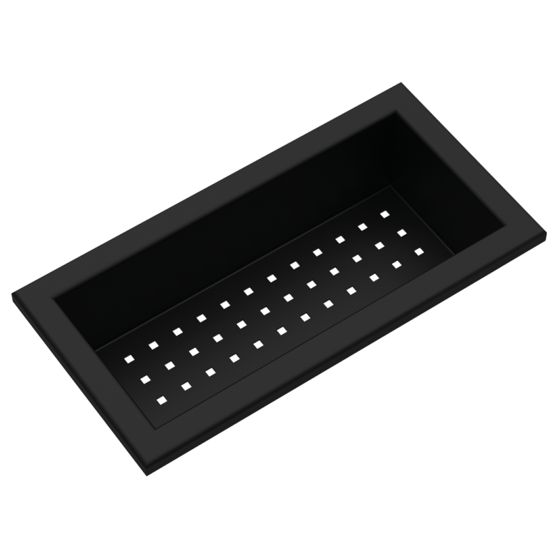  Plateau perforé Barazza 27,2 cm 1CVSN finition oaco noir