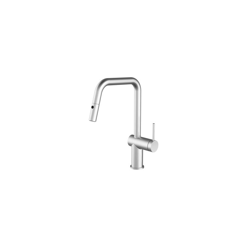  Barazza Mitigeur monocommande avec douchette extractible EVO SHOWER 1RUBEVD finition inox satiné