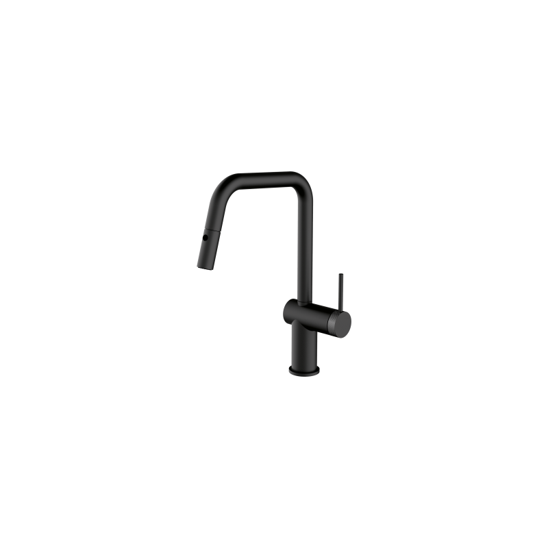  Barazza Miscelatore monocomando con doccia estraibile EVO DOCCIA BLACK 1RUBEVDK finitura nero