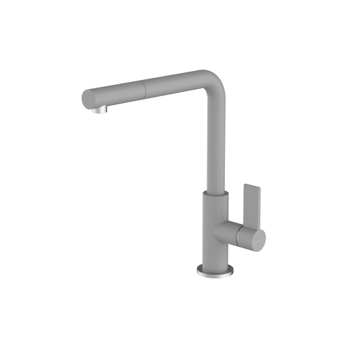 Barazza Mitigeur monocommande avec douche extractible SOUL SHOWER 1RUBSODG finition grise