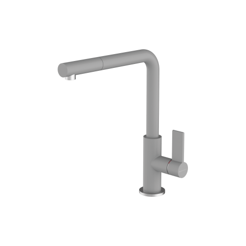 Barazza Single lever mixer with pull-out shower SOUL SHOWER 1RUBSODG gray finish