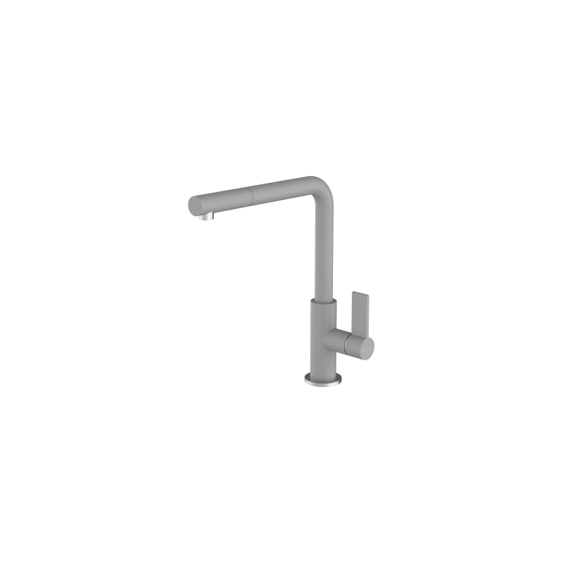  Barazza Single lever mixer with pull-out shower SOUL SHOWER 1RUBSODG gray finish