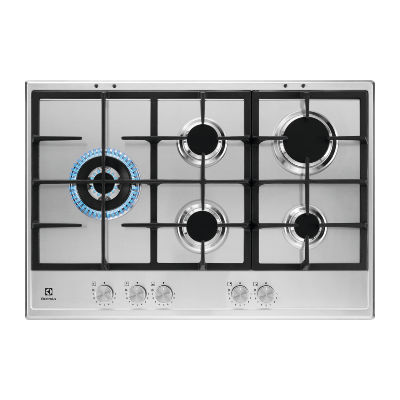  Electrolux | Plaque de cuisson à gaz Slim Profile KGS7566S2X 75 cm avec finition inox