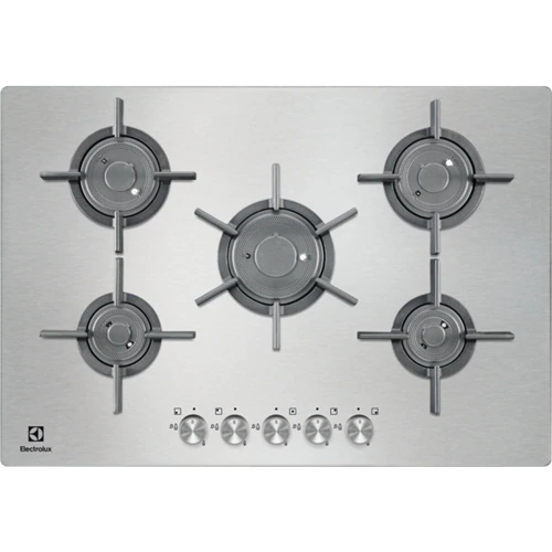 Electrolux Gas hob UltraFlat VerticalFlame PQF750UOX stainless steel finish 75 cm
