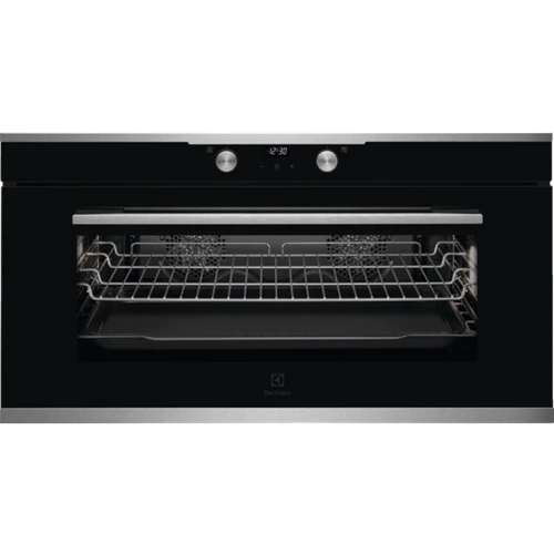 Four compact multifonction Electrolux SurroundCook KBZE10X 90 cm en verre noir Intuit
