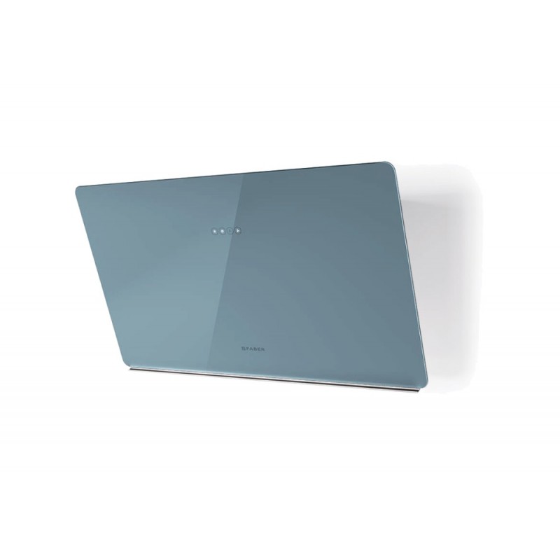  Faber Wall hood GLAM LIGHT ZERO DRIP DB A80 330.0615.675 80 cm powder blue glass finish