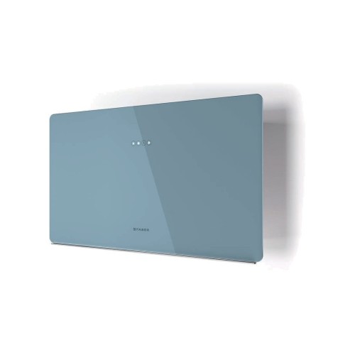 PRONTA CONSEGNA - Faber Cappa a parete GLAM FIT ZERO DRIP DB 80 330.0615.655 finitura vetro blu polvere da 80 cm