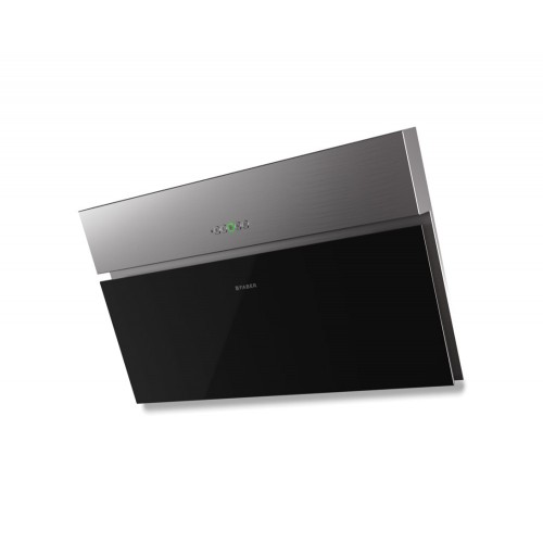 Faber Wall hood ONYX-V X / V A90 330.0543.437 90 cm black glass and stainless steel finish