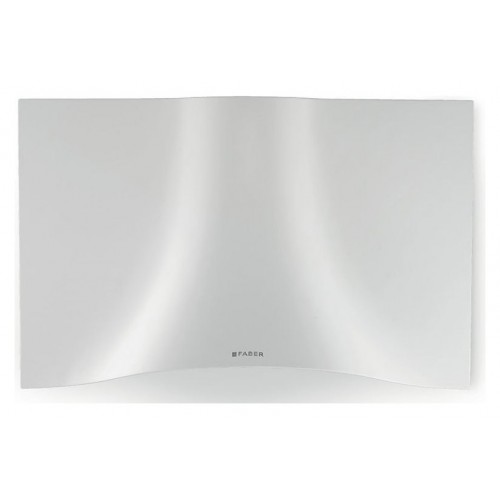 Faber Hotte murale VEIL WH A90 110.0324.953 finition blanche et cheminée en acier inoxydable de 90 cm