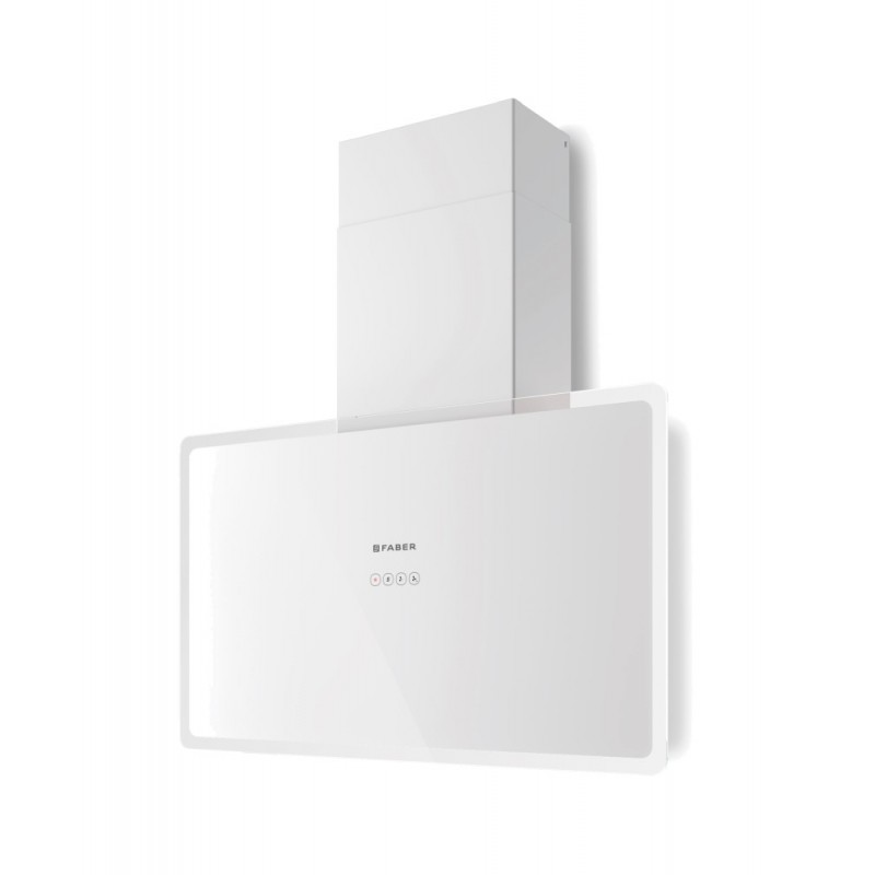  Faber Campana de pared GLAM FIT 80 WH 330.0528.302 80 cm acabado cristal blanco