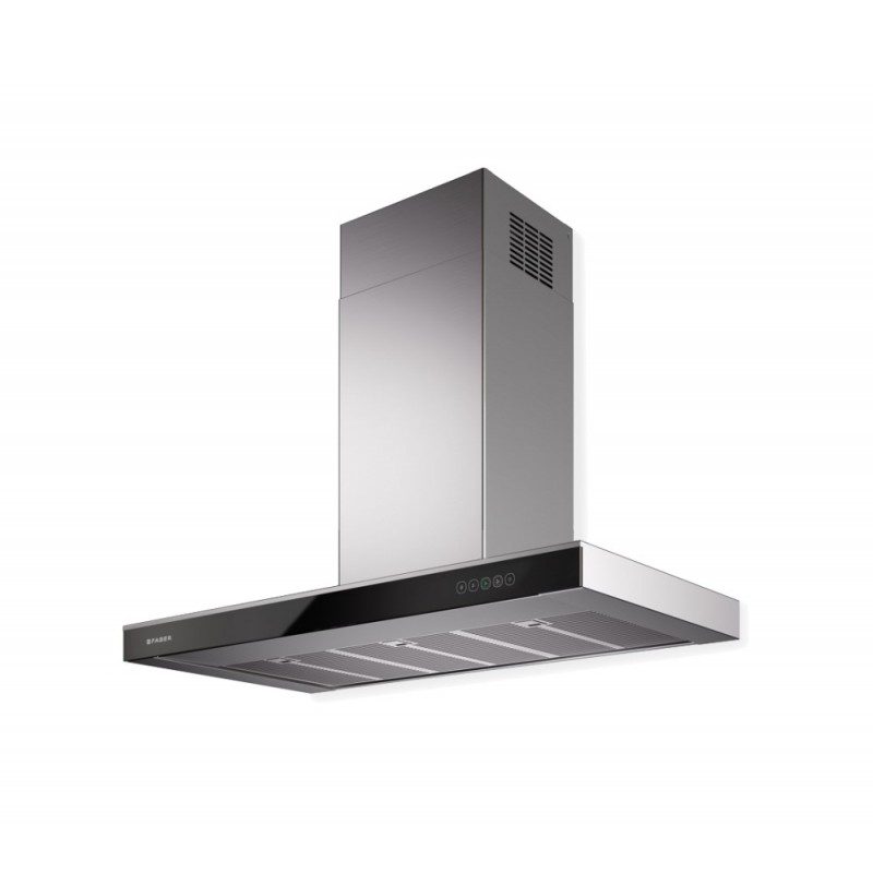  Faber Cappa a parete ONYX-T X/V A90 325.0541.070 finitura acciaio inox e vetro nero da 90 cm 