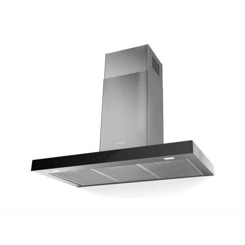 Faber Wall hood STILO GLASS SMART X / V A60 325.0617.017 stainless steel finish and 60 cm black glass
