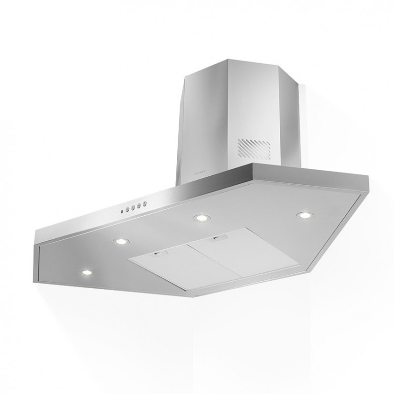  Faber Wall-mounted corner hood STILO ANGOLO / SP LED EV8 X A100 325.0538.982 stainless steel finish 100x100 cm
