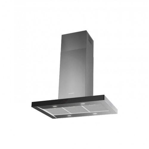 Faber island hood STILO GLASS SMART ISOLA A90 325.0618.802 stainless steel finish and 90 cm black glass