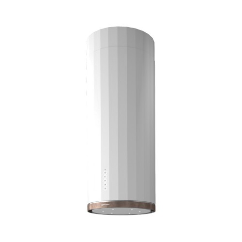 Faber island hood CORINTHIA ISOLA EV8 + WH MATT / TS A37 110.0456.219 matt white and Tibetan silver finish Ø37 cm