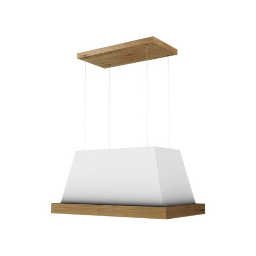 Faber hotte îlot THEA ISOLA EV8 WH MATT F80 SC 321.0517.781 finition blanc mat 80 cm - Cadre non inclus